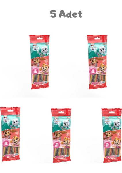 Nickelodeon Paw Petrol Sparkles Sour Belt Yumuşak Şeker (80 Gr) 5 Adet