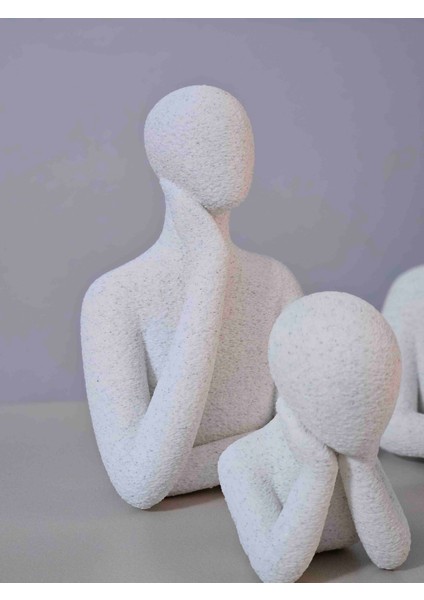 Düşünür Aile Biblo 4'lü Set Özel Granit Desenli Dmrz Home fiyatları