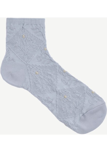 Lurex Detaylı Motifli Çorap