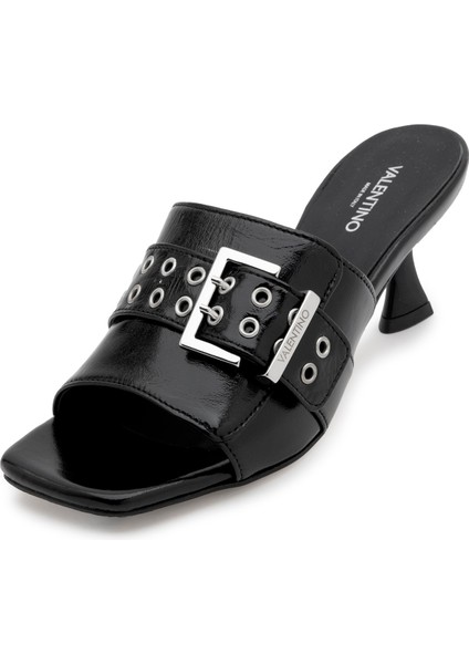 Deri Siyah Kadın Topuklu Sandalet 91D2534NPK modelleri