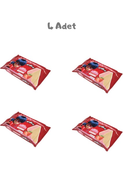 Riverz Wafer Strawberry Miraculous 40 Gr. 4 Adet