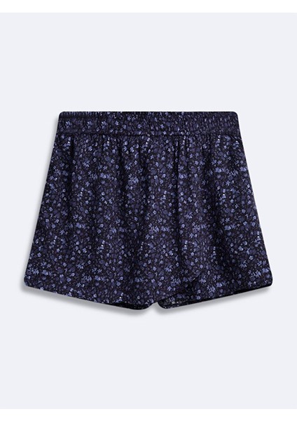 Kadın Basıc Mini Lacivert Şort