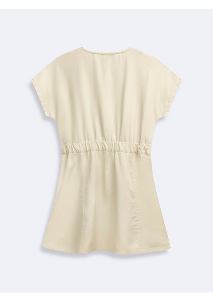 Kadın Basıc Düğmeli Bej Elbise fiyatları