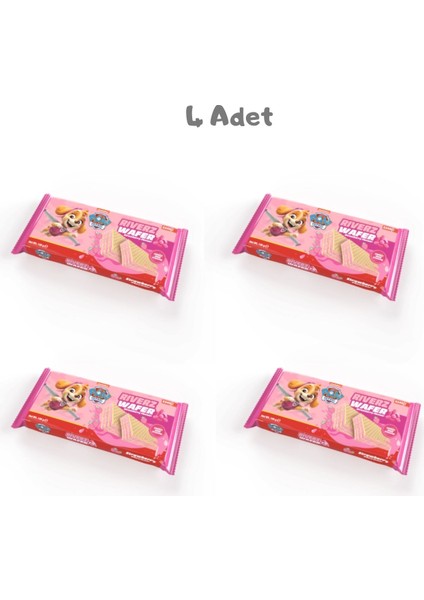 Riverz Çilekli Gofret (100 Gr) 4 Adet