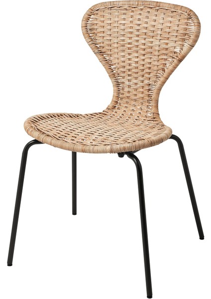 Sandalye, Rattan-Siyah