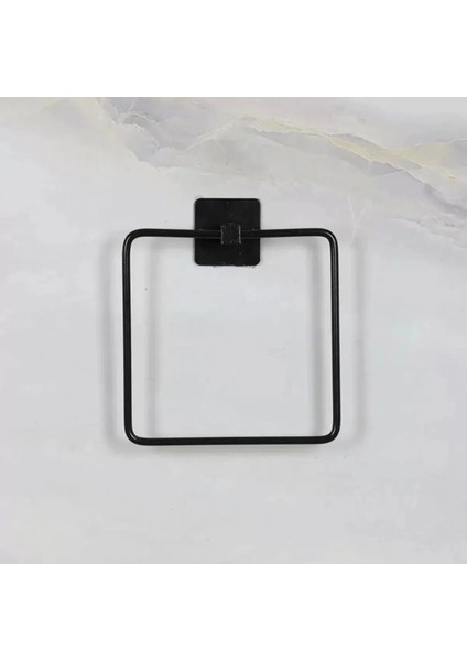 Kendiliğinden Yapışkanlı Siyah Paslanmaz Metal Kare Havluluk fırsatları