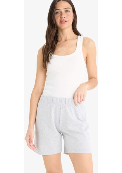 Regular Fit Normal Bel Düz Paça Bermuda Şort U4570AZ25SM fırsatları