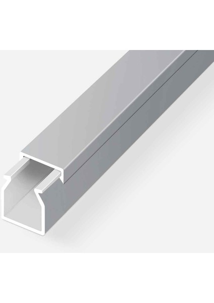 Mutlusan Kablo Kanalı 2 Metalik Gri 16X16 mm