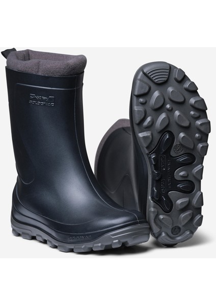 Çocuk Kısa Yağmur Çizmesi - Siyah - Avcılık ve Doğa Gözlemi - 100