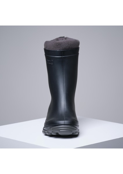 Çocuk Kısa Yağmur Çizmesi - Siyah - Avcılık ve Doğa Gözlemi - 100 modelleri