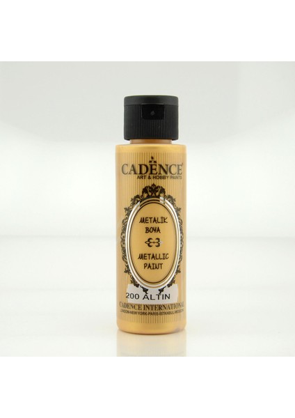 Cadence Metalik Boya Altın 70 ml