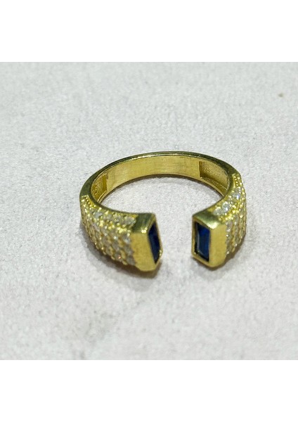 Vio 18 Gümüş Yüzük MS3701, 925 Ayar Gümüş, Trend Yüzük, Ayarlanabilir Ölçü