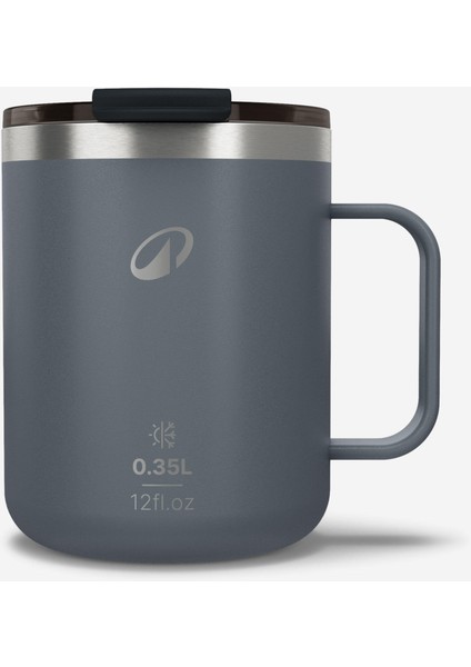 Paslanmaz Çelik Termos Bardak - Gri - 0,35 L - 900
