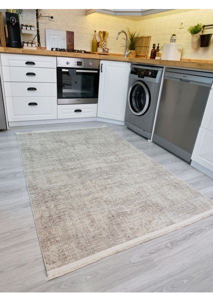 Riena 1162 Latte - Akrilik Polyester Halı | Kaymaz Tabanlı Dekoratif Halı