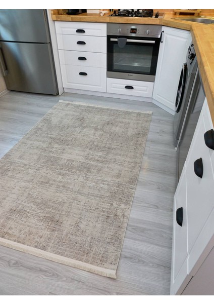 Riena 1162 Latte - Akrilik Polyester Halı | Kaymaz Tabanlı Dekoratif Halı