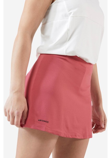 Kadın Tenis Eteği - Pembe - Essentiel 100