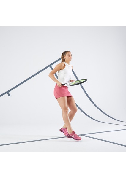 Kadın Tenis Eteği - Pembe - Essentiel 100 fırsatları