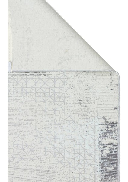 Riena 1191 Gri - Akrilik Polyester Halı | Kaymaz Tabanlı Dekoratif Halı