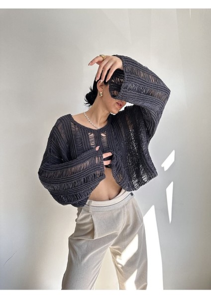 Ajur Füme Organik Triko Crop