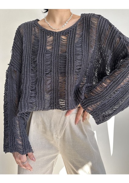 Ajur Füme Organik Triko Crop