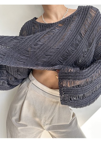 Ajur Füme Organik Triko Crop