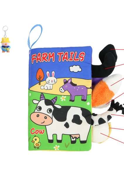 Bebek Kuyruğu Kumaş Kitap Bebek Oyuncaklarıüç Boyutlu Kumaş Kitapçocuk Çalı Kağıt Erken Eğitim (Yurt Dışından)