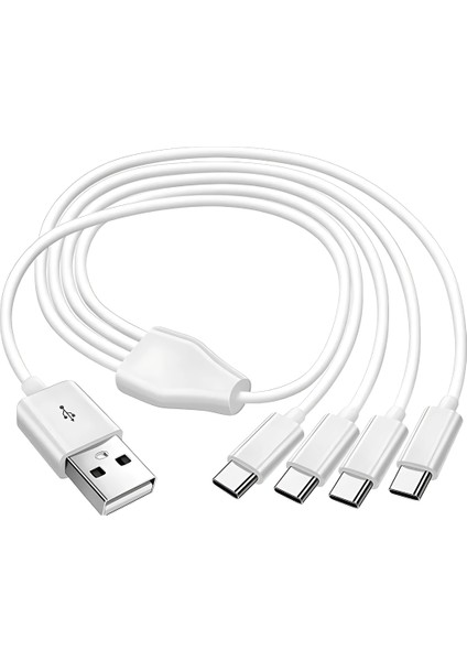 4768 4 In 1 USB Tip-C Şarj Kablosu Çoklayıcı 1 Metre