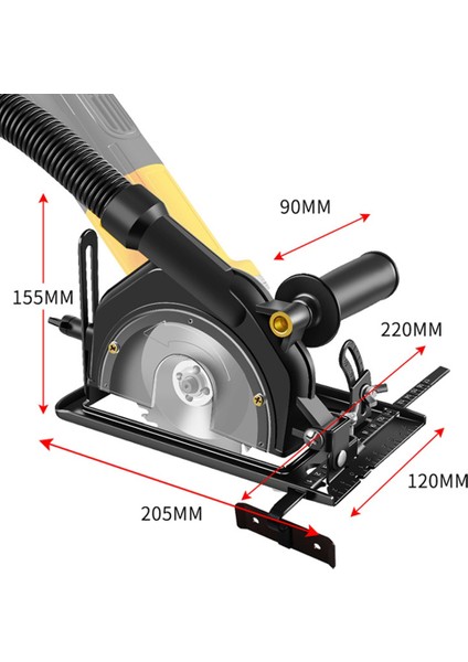 45°ayarlanabilir Kesme Derinliği Konumlandırma Braketi Açılı Taşlama Güçlendirme Kesme Makinesi Planya Tabanı 100-125MM Için (Yurt Dışından) indirimleri