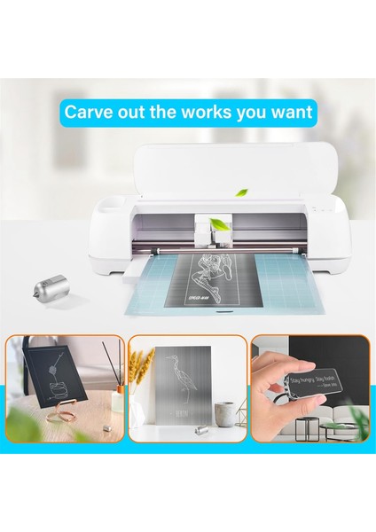 Maker 3 Kesme Makineleri Için Gravür Ucu - Düz, Yumuşak Metaller, Deri, Akrilik Için Premium Karbür Çelik Gravür Aleti (Yurt Dışından) fiyatları