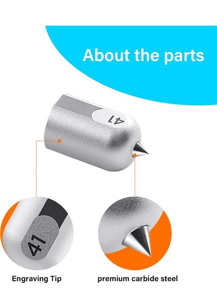 Maker 3 Kesme Makineleri Için Gravür Ucu - Düz, Yumuşak Metaller, Deri, Akrilik Için Premium Karbür Çelik Gravür Aleti (Yurt Dışından) modelleri