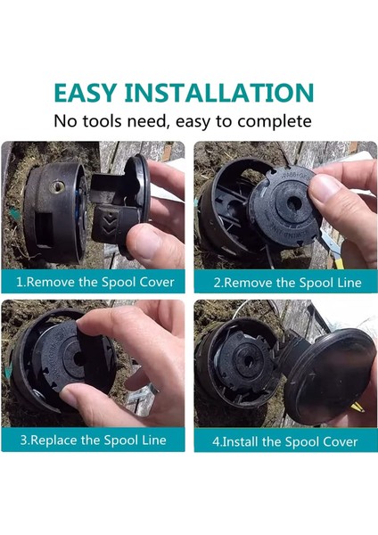 Bosch Için Kenar Kesme Makinesi Makarasının Değiştirilmesi, 8 Adet Ot Biçme Makinesi Makarası Bosch Akülü Çim Makası Art 23 Sl ile Uyumlu (Yurt Dışından) modelleri