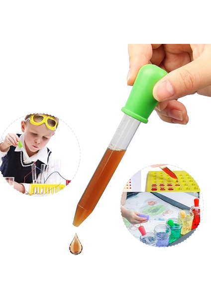 22 Paket Sıvı Damlalık, 5 ml Silikon ve Plastik Göz Damlalığı Ampul Ucu ve Çocuklar Için El Sanatları Için Temiz Fırça (Yurt Dışından) fırsatları