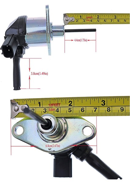 Kubota V2003, V2203, V2403, D1503, D1703, 1A021-60017 Için Yakıt Kapatma Solenoidi (Yurt Dışından)