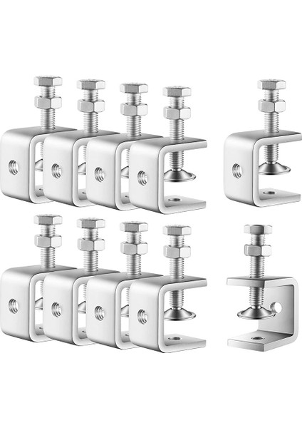 C Kelepçe Mini Kelepçe 1 Inç Ağır Hizmet Tipi Metal U Kelepçeleri, Metal Işleme Ağaç Işleme Montajı Için Sabit Geniş Çene Açıklığı (Yurt Dışından)