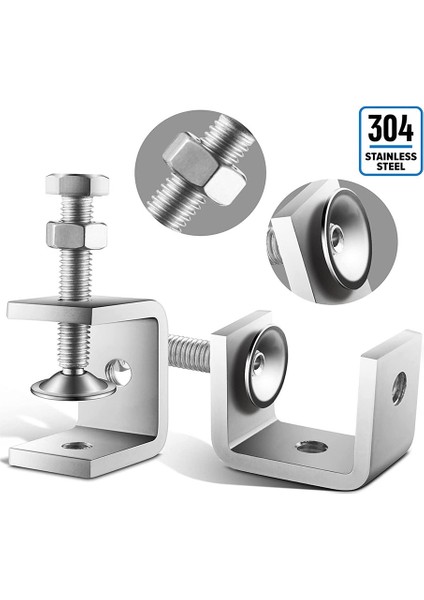 C Kelepçe Mini Kelepçe 1 Inç Ağır Hizmet Tipi Metal U Kelepçeleri, Metal Işleme Ağaç Işleme Montajı Için Sabit Geniş Çene Açıklığı (Yurt Dışından) modelleri