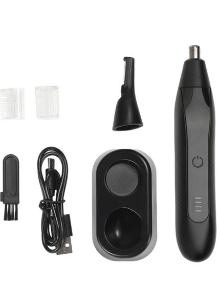 Değiştirilebilir Paslanmaz Çelik Bıçaklı Elektrikli Burun Kılı Kesme Makinesi Güçlü 8000 Rpm Motor Islak/kuru Kullanım USB Şarj Edilebilir (Yurt Dışından)
