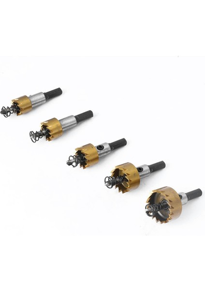 16MM-30MM Yüksek Hızlı Çelik Matkap Deliği Kesici 5 Parçalı Set, Metal, Bakır, Paslanmaz Çelik ve Demir Levhalar Için Uygundur. (Yurt Dışından) indirimleri