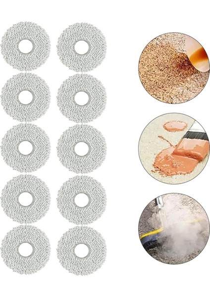 Ecovacs Deebot T30 Pro, Omni, T30S, Ecovacs Combo X2 Robot Süpürge Aksesuarları Için Mop Bezi Pedleri (Yurt Dışından) fiyatları