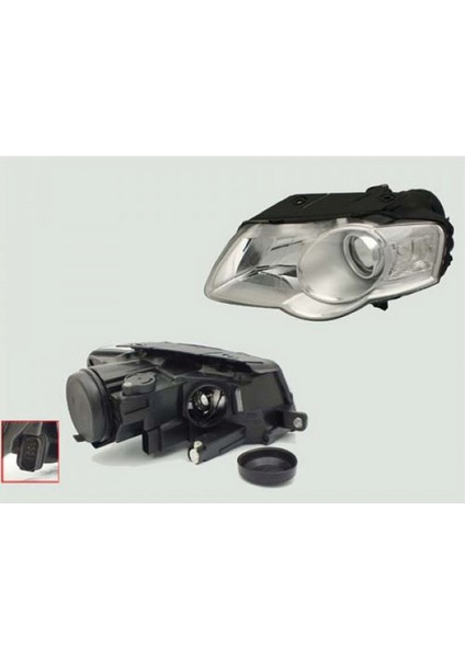 Far Sinyal Sol Passat 03/05-11/10 Elektrikli H7 H7 x Almla