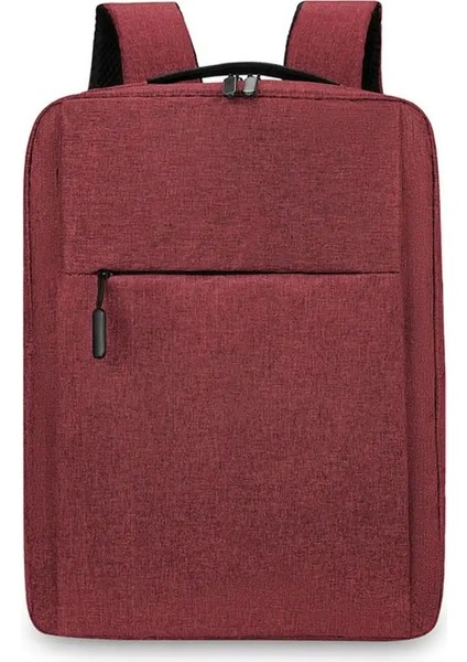 Trendy Oxford Bez Çok Yönlü Sırt Çantası Siyah Gri Mavi Kırmızı 15.6 Inç Okul Öğrenci Sırt Çantası Yıkanabilir Iş Sırası Unisex Renk: Şarap Kırmızısı (Yurt Dışından)