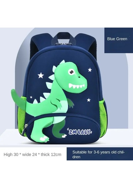 Sevimli Dinozor Anti-Lost Anaokulu Sırt Çantası Çocuklar Için 3-6 Yaşında Birinci Sınıf Çantası Bebek Hediyesi Güvenlik ile Featurecolor: Skybluegreen (Yurt Dışından)