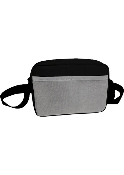 Aydınlık Crossbody Çanta LED Renkli Tek Omuzlu Çantalar Yüksek Sokak Moda Optik Fiber Kumaş Kare Çantalar (Yurt Dışından)
