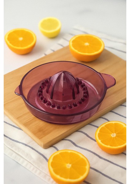 Akrilik Mürdüm Narenciye Limon & Portakal Sıkacağı Pratik Portakal Sıkacağı