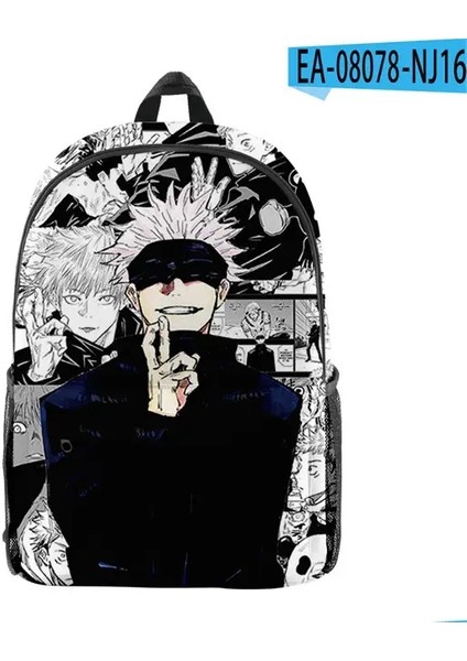 Anime Satoru Gojo Okul Sırt Çantası Dizüstü Bilgisayar Sırt Çantası Erkek Kızlar Genç Okul Çantası Seyahat Çantası Mochila Omuz Bagcolor: Wkbb-75 (Yurt Dışından)