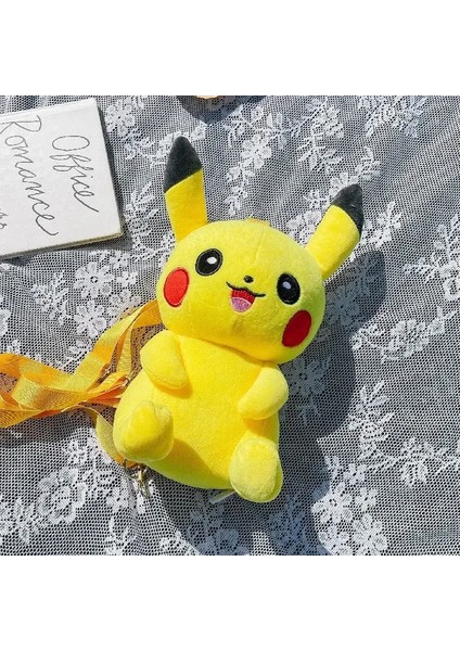 30CM Pokemon Moda Japon Anime Eğlenceli Çizgi Film Küçük Çanta Pikachu Peluş Bebek Sırt Çantası Kız Sevimli Pikachu Peluş Backpackheight: 30CM/RENK: Pikachu Sarı (Yurt Dışından)