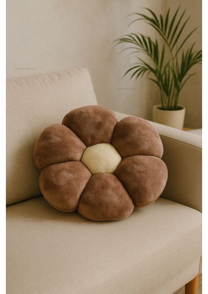 Dekoratif Papatya Kırlent Yastık Minder Ithal Kumaş