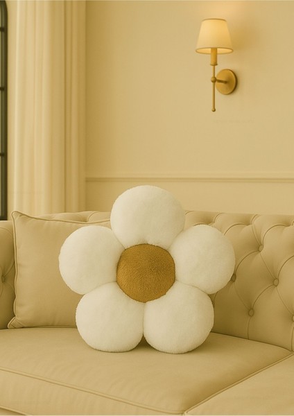 Dekoratif Papatya Kırlent- Yastık - Ithal - Toscano Kumaş -