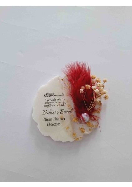 Kına,nişan,nikah Hediyelik Epoksi Magnet 20 Adet