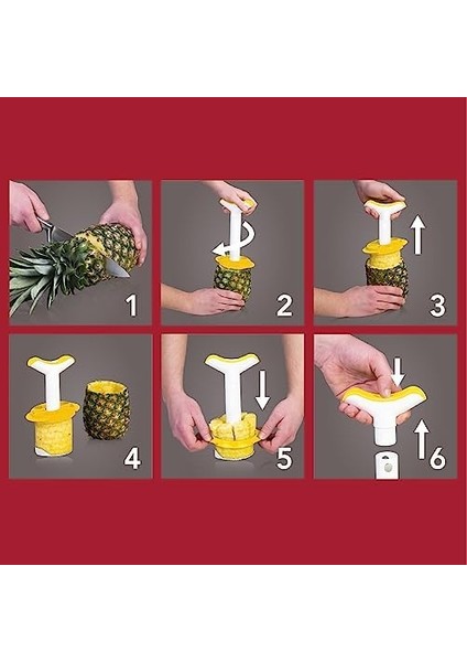 Vacu Vin Ananas Dilimleyici Paslanmaz Çelik (Yurt Dışından) indirimleri
