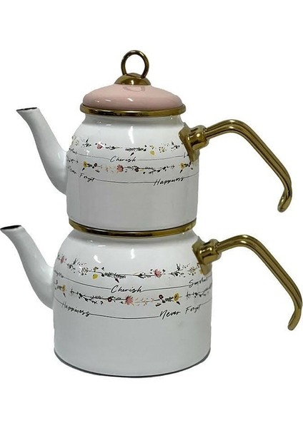 Acar Qualita Viola Mini Emaye Çaydanlık Takımı XAP-07779 (Yurt Dışından)